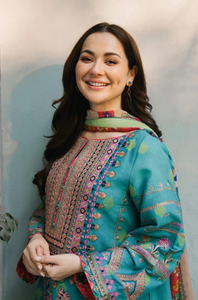 COCO BY ZARASHAHJAHAN Winter Dhanak Embroidered 3 Piece Suit – ZS 27333